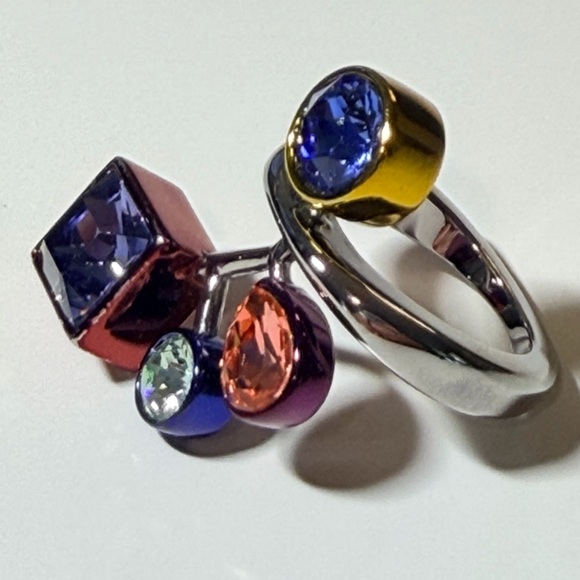 Atelier Swarovski by Peter Pilotto Arbol Cocktail Ring Size 6 - Picture 5 of 7